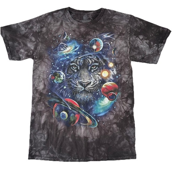 The Mountain Men's  Medium White Tiger Cosmos Unisex‎ T-Shirt - Picture 1 of 6